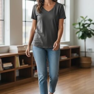 Groceries V Neck Tee